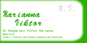 marianna viktor business card